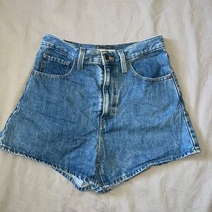 Levi’s High Wasted Denim Jean Shorts